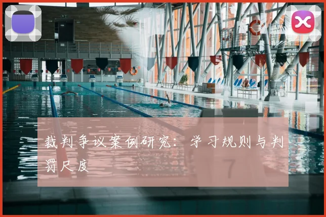裁判争议案例研究：学习规则与判罚尺度