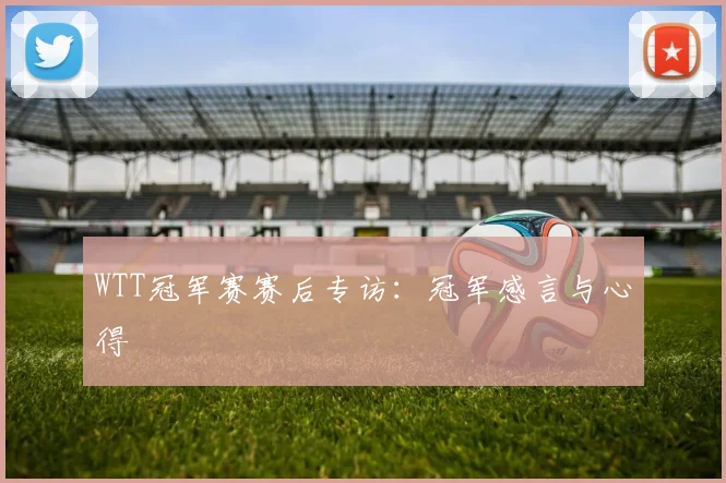 WTT冠军赛赛后专访：冠军感言与心得